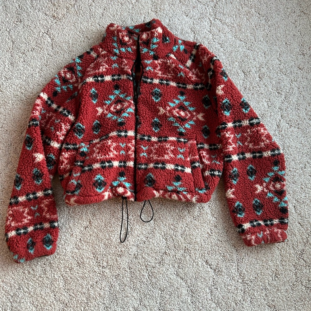 Women’s Aztec Printed Zip Up